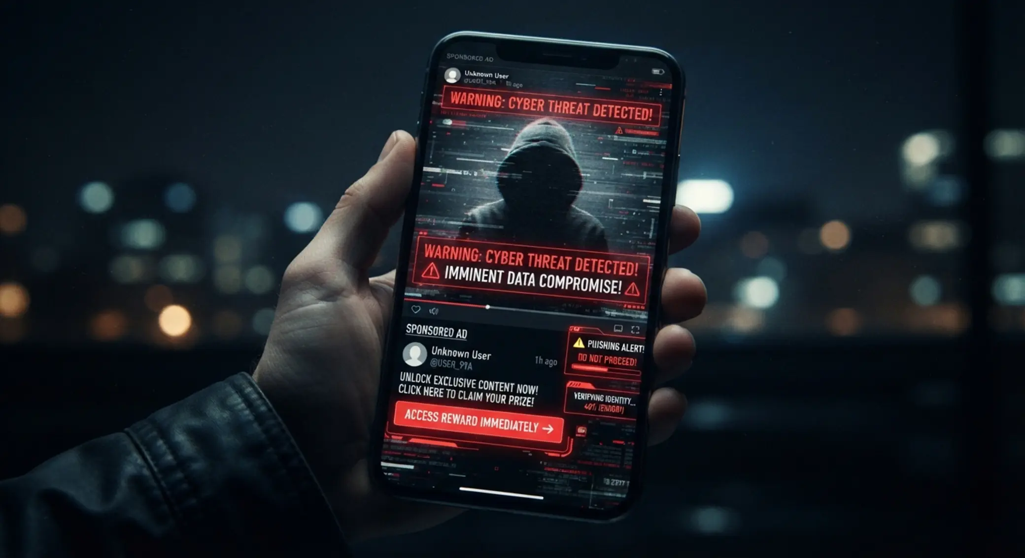 Fałszywa reklama w social media oznaczona jako podejrzana